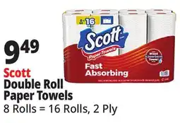 Ocean State Job Lot Scott Double Roll Paper Towels offer