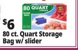 Ocean State Job Lot 80 ct. Quart Storage Bag w/ slider offer