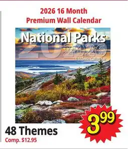 Ocean State Job Lot 2026 16 Month Premium Wall Calendar offer