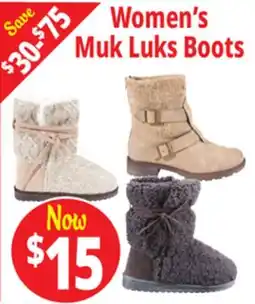 Ocean State Job Lot Muk Luk Boots offer