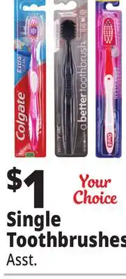 Ocean State Job Lot Single Toothbrushes offer