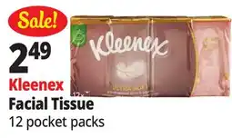 Ocean State Job Lot Kleenex Ultra Soft Pocket Pack Face Tissues 12 Count offer