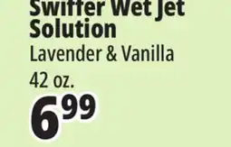Ocean State Job Lot Swiffer wet Jet Solution offer