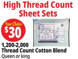 Ocean State Job Lot 1,200-2,000 Thread Count Cotton Blend offer