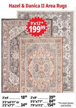 Ocean State Job Lot Hazel & Danica II Area Rugs offer