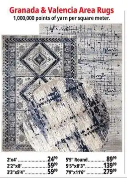 Ocean State Job Lot Granada & Valencia Area Rugs offer