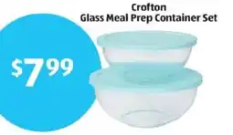 Aldi Crofton Glass Meal Prep Container Set offer