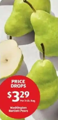 Aldi Washington bartlett pears offer