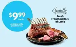 Aldi Fresh Frenched Rack of Lamb offer
