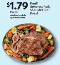 Aldi Fresh boneless pork shoulder butt roast offer