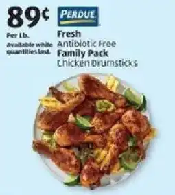 Aldi Fresh antibiotic free family pack chicken drumsticks offer