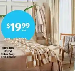 Aldi Kirkton house ultra cozy knit throw offer