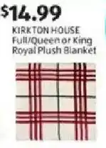 Aldi Kirkton house full/queen or king royal plush blanket offer