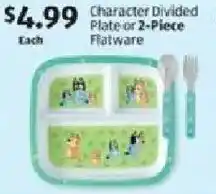 Aldi Character divided plate or flatware offer