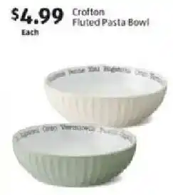 Aldi Crofton Fluted Pasta Bowl offer