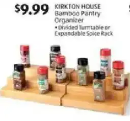 Aldi Kirkton house bamboo pantry organizer offer