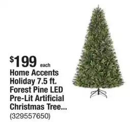 The Home Depot Home Accents Holiday Forest Pine LED Pre-Lit Artificial Christmas Tree... offer