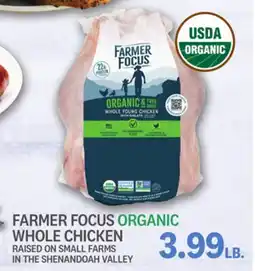 Kings Food Markets FARMER FOCUS ORGANIC WHOLE CHICKEN offer