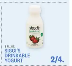 Kings Food Markets SIGGI'S DRINKABLE YOGURT offer