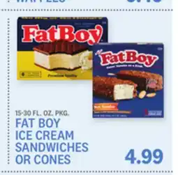 Kings Food Markets FAT BOY ICE CREAM SANDWICHES OR CONES offer