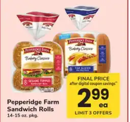ACME Pepperidge Farm Sandwich Rolls offer