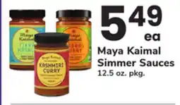 ACME Maya Kaimal Simmer Sauces offer