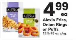 ACME Alexia Fries, Onion Rings or Puffs offer