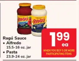 ACME Ragú Sauce Alfredo 15.5-16 oz. jar Pasta 23.9-24 oz. jar offer