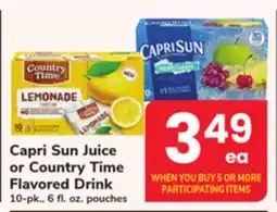 ACME Capri Sun Juice or Country Time Flavored Drink offer