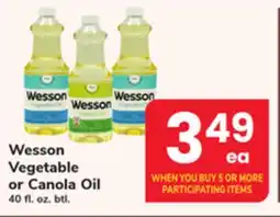 ACME Wesson Vegetable or Canola Oil offer