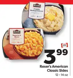 Weis Markets Reser's American Classic Sides offer