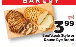 Weis Markets Beefsteak Style or Round Rye Bread offer
