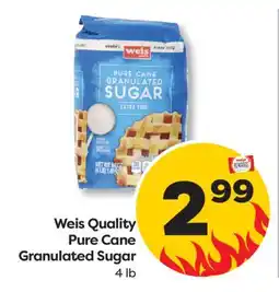 Weis Markets Weis Quality Pure Cane Granulated Sugar offer