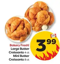 Weis Markets Large Butter Croissants 4 ct Mini Butter Croissants 8 ct offer