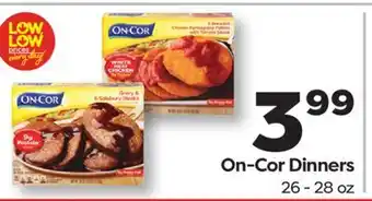 Weis Markets On-Cor Dinners offer