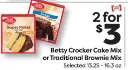 Weis Markets Betty Crocker Cake Mix or Traditional Brownie Mix offer