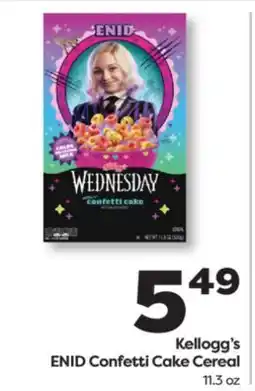 Weis Markets Kellogg's ENID Confetti Cake Cereal offer
