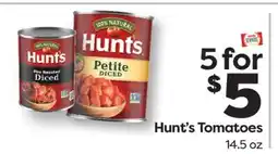 Weis Markets Hunt's Tomatoes offer