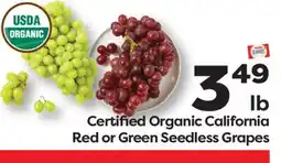 Weis Markets California Red or Green Seedless Grapes offer