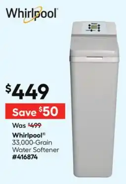 Lowe's 33,000-Grain Water Softener offer