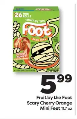 Weis Markets Fruit by the Foot Scary Cherry Orange Mini Feet offer