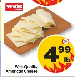 Weis Markets Weis Quality American Cheese offer
