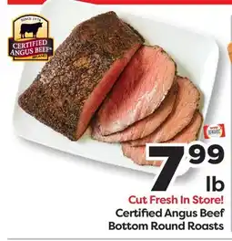 Weis Markets Certified Angus Beef Bottom Round Roasts offer