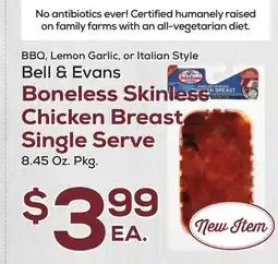 DeCicco & Sons Bell & Evans Boneless Skinless Chicken Breast Single Serve offer