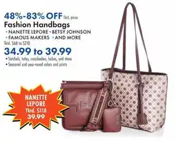 Boscov's Fashion Handbags offer