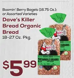DeCicco & Sons Dave's Killer Bread Organic Bread, 18-27 Oz. Pkg offer