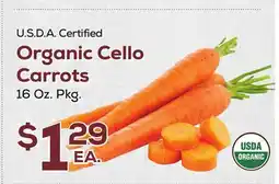 DeCicco & Sons Organic Cello Carrots offer