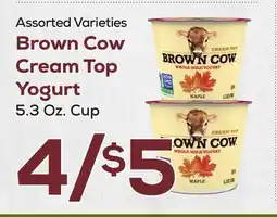 DeCicco & Sons Brown Cow Cream Top Yogurt offer
