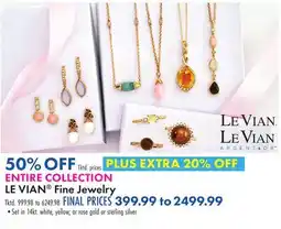 Boscov's ENTIRE COLLECTION LE VIAN Fine Jewelry offer