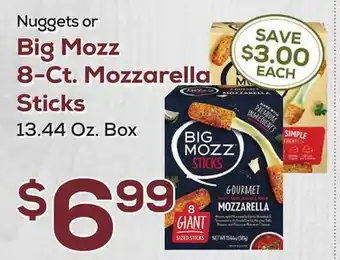 DeCicco & Sons Big Mozz 8-Ct. Mozzarella Sticks offer